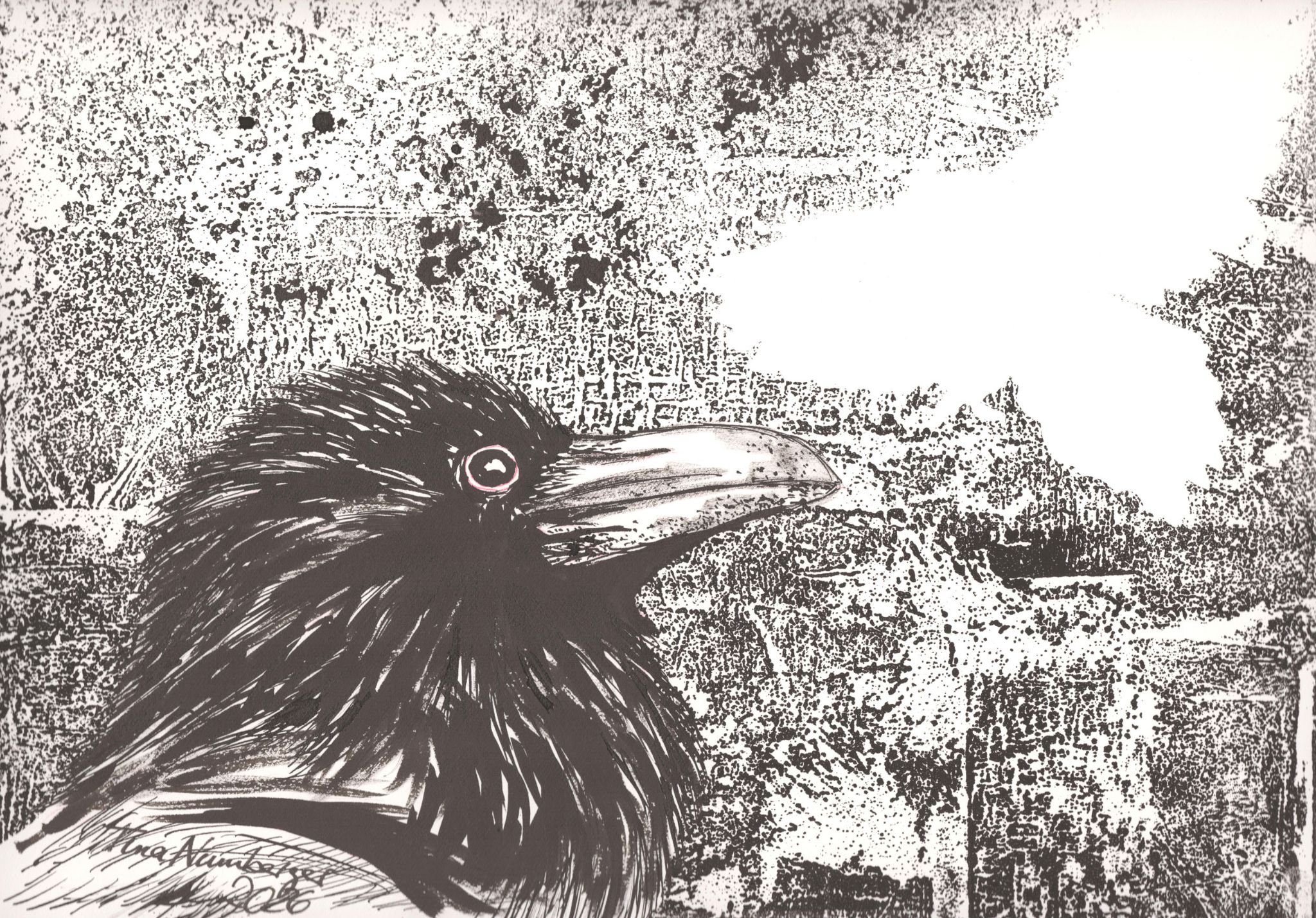 Mischtechnik: The Raven